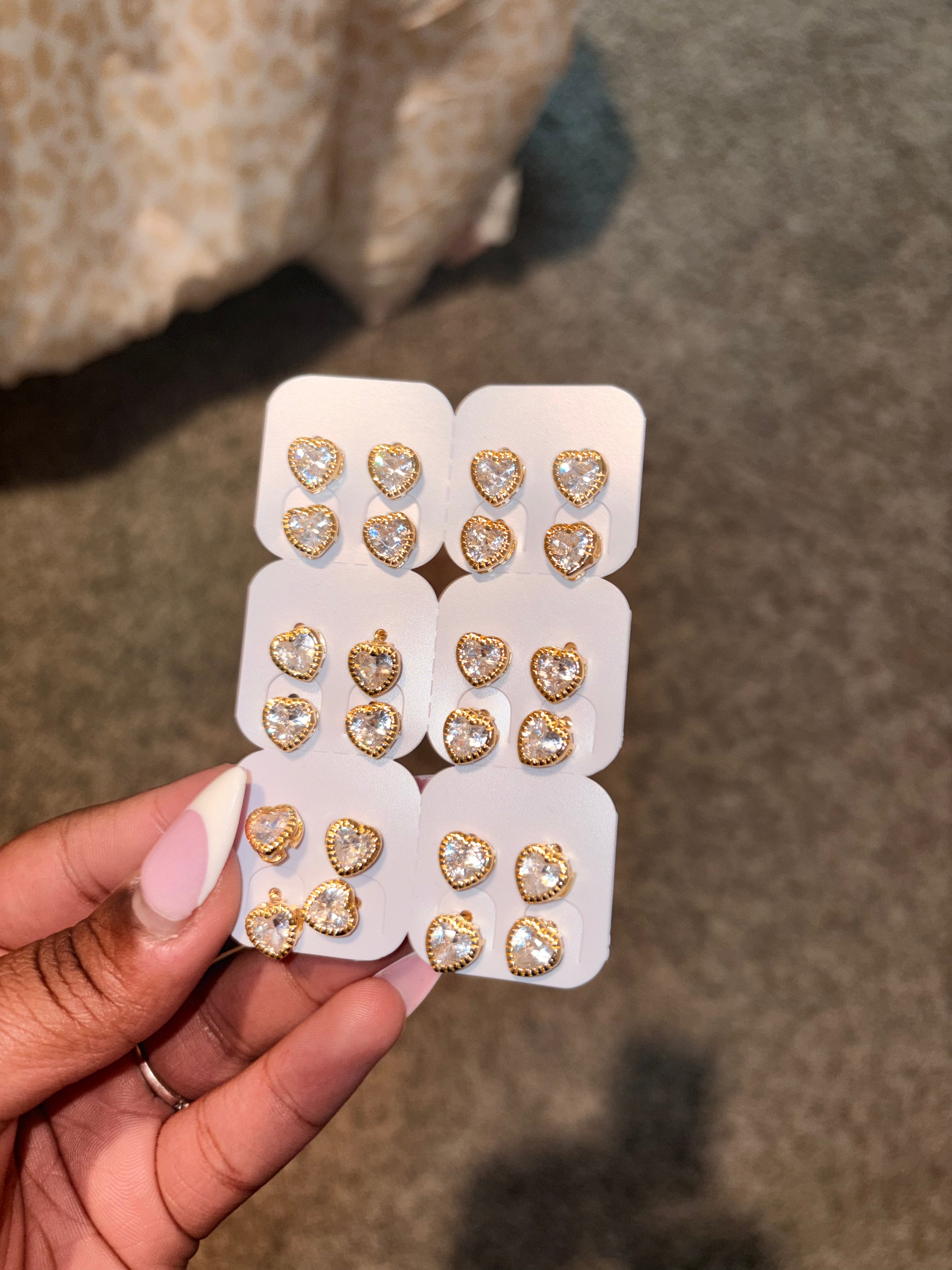 Heart Gold Studs